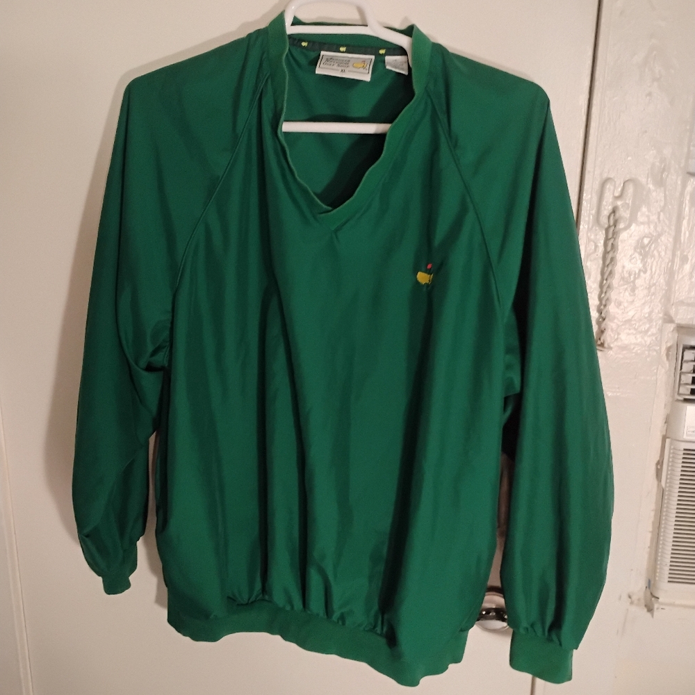 Masters Agusta National Golf Green Vintage Windbreaker Jacket Mens X- Large